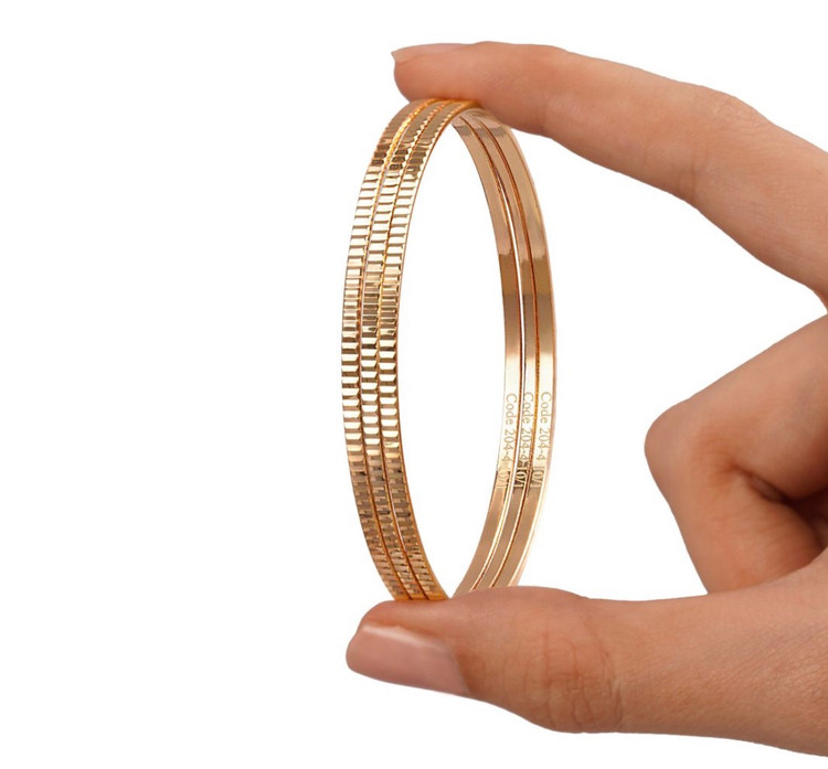 النگو ۲ میل آبکاری شمش طلا اکاتی