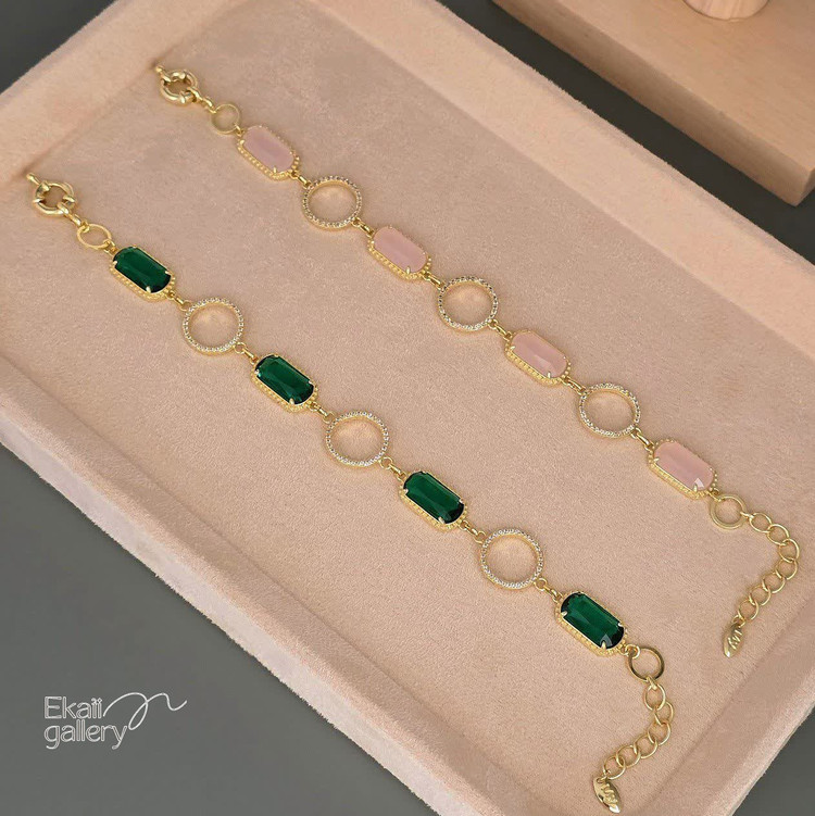 دستبند طرح جواهر با نگین اتریشی برند my accessories