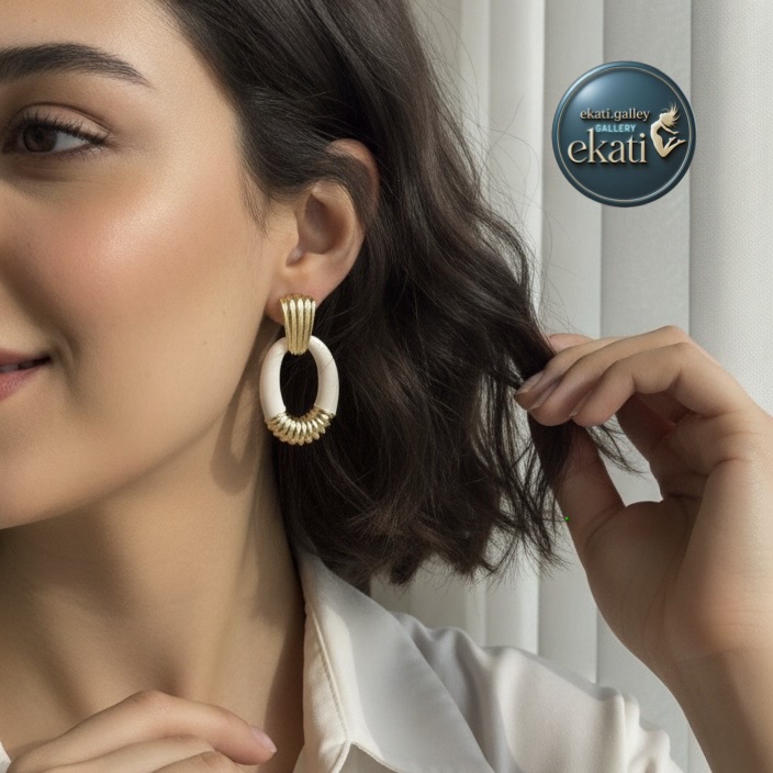 گوشواره آبكاري شده برند زارا zara