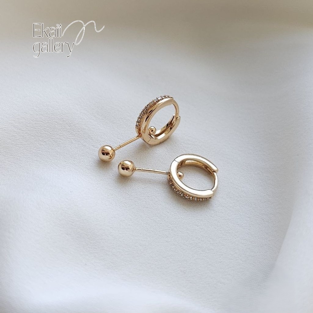 گوشواره نگین آویز گوی(جدید و شیک) برند ژوپینگ