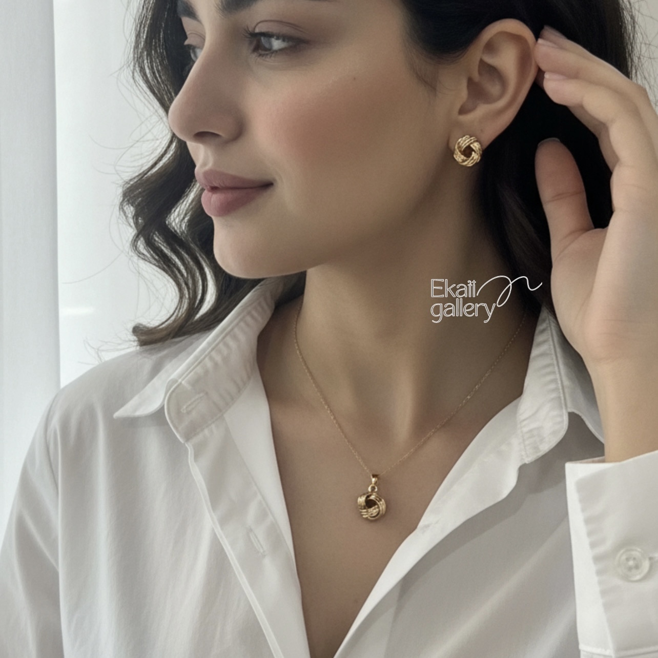 نيمست طرح گره مشابه طلا برند ژوپينگ